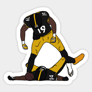 Juju Smith-Schuster And Antonio Brown Celebration Sticker